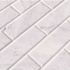 MSI Arabescato Carrara Beveled 4 in. x 12 in. Honed Marble Stone Look Wall Tile (4.95 sq. ft./Case)
