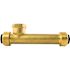 Tectite 1/2 in. Brass Push-To-Connect x Push-To-Connect x Female Pipe Thread Slip Tee Fitting