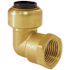 Tectite 1/2 in. Brass Push-to-Connect x 1/2 in. Female Pipe Thread 90-Degree Elbow