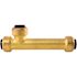 Tectite 1/2 in. Brass Push-To-Connect Slip Tee Fitting
