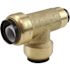 Tectite 3/4 in. x 1/2 in. x 3/4 in. Brass Push-to-Connect Reducer Tee