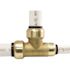 Tectite 3/4 in. x 1/2 in. x 3/4 in. Brass Push-to-Connect Reducer Tee
