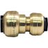 Tectite 1/2 in. Brass Push-To-Connect x 3/8 in. Reducer Coupling