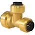 Tectite 3/4 in. x 1/2 in. x 1/2 in. Brass Push-to-Connect Reducer Tee