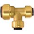 Tectite 3/4 in. x 1/2 in. x 1/2 in. Brass Push-to-Connect Reducer Tee