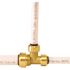 Tectite 3/4 in. x 1/2 in. x 1/2 in. Brass Push-to-Connect Reducer Tee