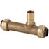 Tectite 1/2 in. Brass Push-To-Connect x Push-To-Connect x Copper Tube Size Adapter Slip Tee