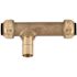 Tectite 1/2 in. Brass Push-To-Connect x Push-To-Connect x Copper Tube Size Adapter Slip Tee