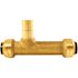 Tectite 1/2 in. Brass Push-To-Connect x Push-To-Connect x Copper Tube Size Adapter Slip Tee