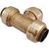 Tectite 1/2 in. Brass Push-to-Connect Tee