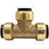 Tectite 1/2 in. Brass Push-to-Connect Tee