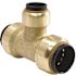 Tectite 3/4 in. x 3/4 in. x 1/2 in. Brass Push-to-Connect Reducer Tee