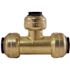 Tectite 1/2 in. x 1/2 in. x 3/8 in. Brass Push-To-Connect Reducer Tee