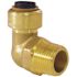 Tectite 1/4 in. Brass Push-To-Connect x 3/8 in. Male Pipe Thread 90-Degree Elbow