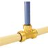 Tectite 1 in. x 1 in. x 3/4 in. Brass Push-to-Connect Reducer Tee