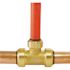 Tectite 1 in. x 1 in. x 3/4 in. Brass Push-to-Connect Reducer Tee