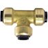 Tectite 1/4 in. Brass Push-To-Connect Tee Fitting