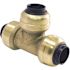Tectite 3/8 in. Brass Push-To-Connect Tee Fitting