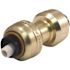 Tectite 1/4 in. Brass Push-To-Connect Coupling