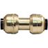 Tectite 1/4 in. Brass Push-To-Connect Coupling