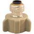 Tectite 1/4 in. (3/8 in. ) Chrome Plated Brass Push-To-Connect x 1/2 in. Faucet Connector