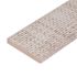 MSI Tektile Crosshatch Ivory Bullnose 3 in. x 24 in. Matte Porcelain Wall Tile  (10 lin. ft./Case)