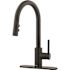 Pfister Stellen Single-Handle Pull Down Sprayer Kitchen Faucet in Matte Black