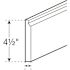 Hampton Bay 91.5 in. W x 4.5 in. H Base Molding in Dove Gray