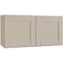 Hampton Bay Shaker Assembled 36x18x12 in. Wall Bridge Kitchen Cabinet in Dove Gray