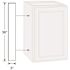 Hampton Bay 3 in. W x 36 in. H Cabinet Filler in Dove Gray