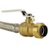 Tectite 3/4 in. Push-to-Connect x 3/4 in. Female Pipe Thread x 18 in. Braided Stainless Steel Water Heater Connector with BV