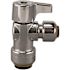 Tectite 1/2 in. Chrome-Plated Brass Push-To-Connect x 1/4 in. Push-To-Connect Quarter-Turn Angle Stop Valve