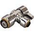 Tectite 1/2 in. Chrome-Plated Brass Push-To-Connect x 1/4 in. Push-To-Connect Quarter-Turn Angle Stop Valve