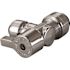 Tectite 1/2 in. Chrome-Plated Brass Push-To-Connect x 1/4 in. Push-To-Connect Quarter-Turn Angle Stop Valve