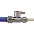 Tectite 1/2 in. Chrome-Plated Brass Push-To-Connect x 1/4 in. Push-To-Connect Quarter-Turn Straight Stop Valve