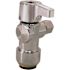 Tectite 1/2 in. Chrome-Plated Brass Push-To-Connect x 1/4 in. Compression Quarter-Turn Angle Stop Valve