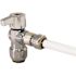 Tectite 1/2 in. Chrome-Plated Brass Push-To-Connect x 1/4 in. Compression Quarter-Turn Angle Stop Valve