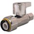 Tectite 1/2 in. Chrome-Plated Brass Push-To-Connect x 1/4 in. Compression Quarter-Turn Straight Stop Valve