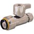Tectite 1/2 in. Chrome-Plated Brass Push-to-Connect x 3/8 in. Compression Quarter-Turn Straight Stop Valve
