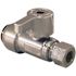 Tectite 1/2 in. Chrome-Plated Brass Push-to-Connect x 3/8 in. Compression Quarter-Turn Straight Stop Valve