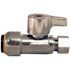 Tectite 1/2 in. Chrome-Plated Brass Push-to-Connect x 3/8 in. Compression Quarter-Turn Straight Stop Valve