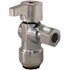 Tectite 1/2 in. Chrome-Plated Brass Push-to-Connect x 3/8 in. Compression Quarter-Turn Angle Stop Valve