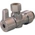 Tectite 1/2 in. Chrome-Plated Brass Push-to-Connect x 3/8 in. Compression Quarter-Turn Angle Stop Valve