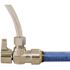 Tectite 1/2 in. Chrome-Plated Brass Push-to-Connect x 3/8 in. Compression Quarter-Turn Angle Stop Valve