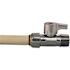 Tectite 1/2 in. Chrome Plated Brass Push-To-Connect x 1/2 in. MNPT Quarter Turn Straight Stop Valve