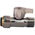 Tectite 1/2 in. Chrome Plated Brass Push-To-Connect x 1/2 in. MNPT Quarter Turn Straight Stop Valve