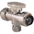 Tectite 1/2 in. Chrome-Plated Brass Push-To-Connect x 1/2 in. Push-To-Connect x 3/8 in. Compression Stop Tee Valve