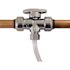 Tectite 1/2 in. Chrome-Plated Brass Push-To-Connect x 1/2 in. Push-To-Connect x 3/8 in. Compression Stop Tee Valve