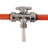 Tectite 1/2 in. Chrome-Plated Brass Push-To-Connect x 1/2 in. Push-To-Connect x 3/8 in. Compression Stop Tee Valve