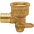 Apollo 1/2 in. Brass PEX-B Barb x 1/2 in. Female Pipe Thread Adapter 90-Degree Drop-Ear Elbow